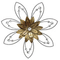 Metal Wall Decor - 20" X 1.57" X 20" Enchanting Flower Wall Decor