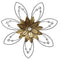 Metal Wall Decor - 20" X 1.57" X 20" Enchanting Flower Wall Decor