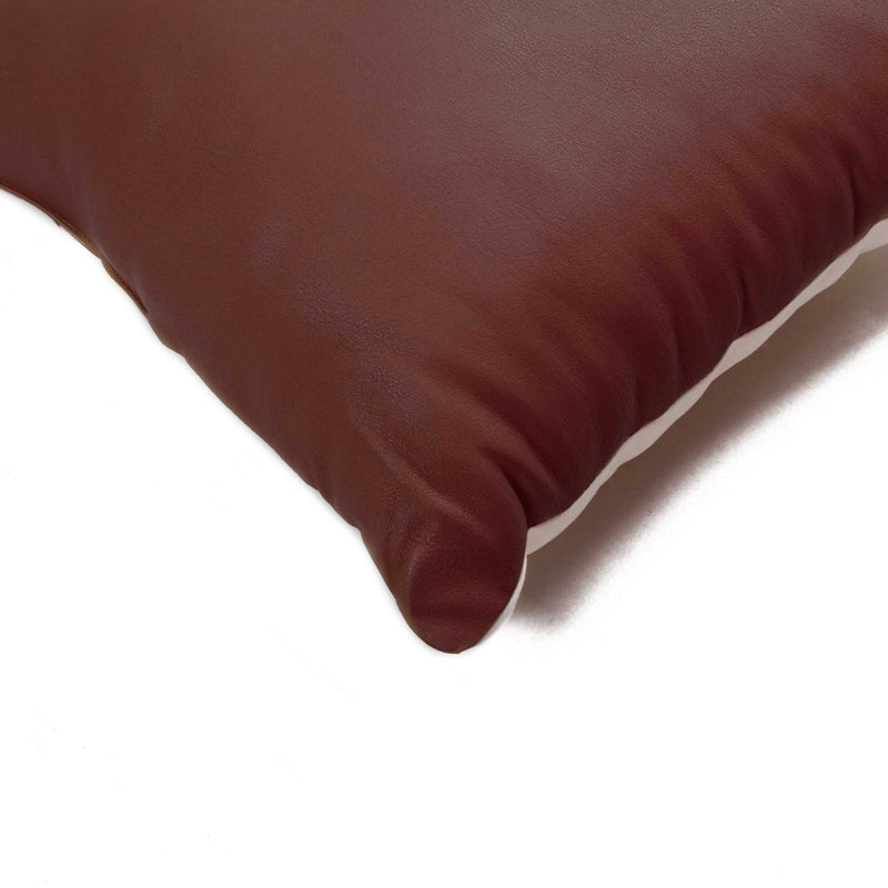 My Pillow - 16" x 16" x 5" Cognac, Cowhide Leather - Pillow