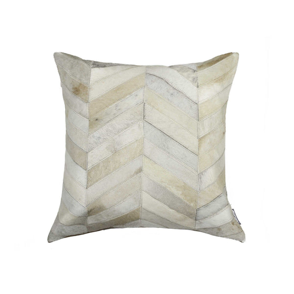 My Pillow - 18" x 18" x 5" Enchanting Natural Torino Kobe Cowhide - Pillow