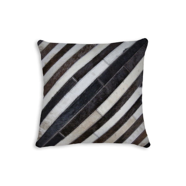 My Pillow - 18" x 18" x 5" Fabulous Chocolate And Torino Kobe Cowhide - Pillow