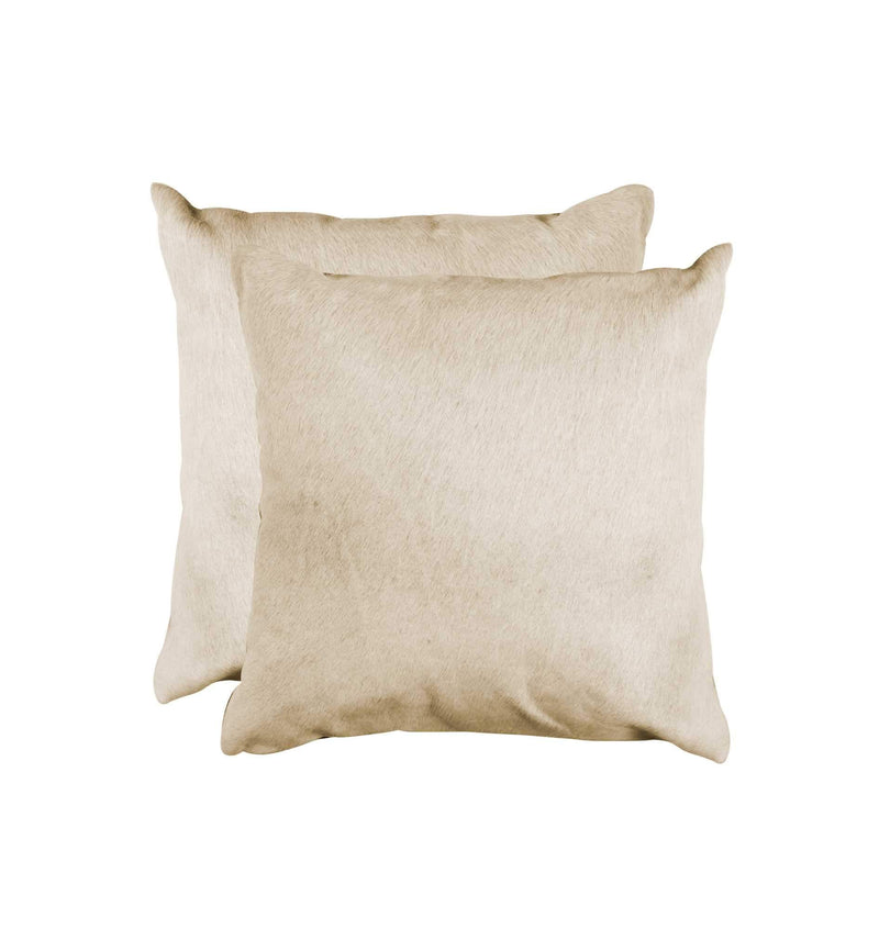 Body Pillow - 18" x 18" x 5" Natural Torino Cowhide - Pillow 2-Pack