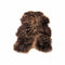 Brown Rug - 48" x 72" x 2" Blacky Brown Sheepskin Long-haired - Area Rug
