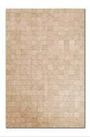 Cow Rug - 96" x 120" Natural, 4" Square Patches, Cowhide - Area Rug