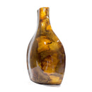 Flower Vase - 10'.25" X 5" X 16" Turquoise, Copper and Bronze Ceramic Table Vase