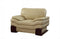Modern Leather Chair - 44" Dazzling Beige Leather Chair