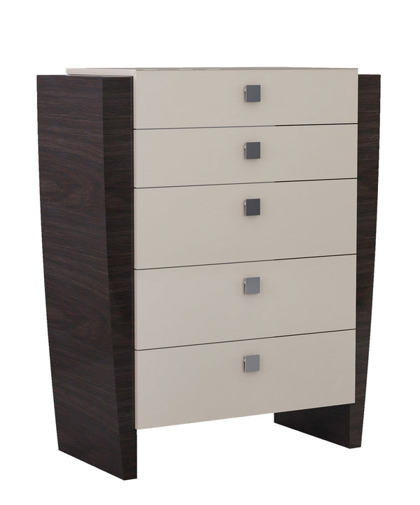 Chest Dresser - 48" Refined Beige High Gloss Chest