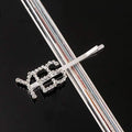 33 Style Headwear For Women Letter Hair Clip Girls Hair Accessories Fashion Charm Cute Rhinestone Gold Silver AExp