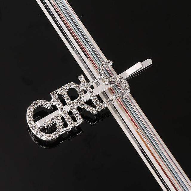 33 Style Headwear For Women Letter Hair Clip Girls Hair Accessories Fashion Charm Cute Rhinestone Gold Silver AExp