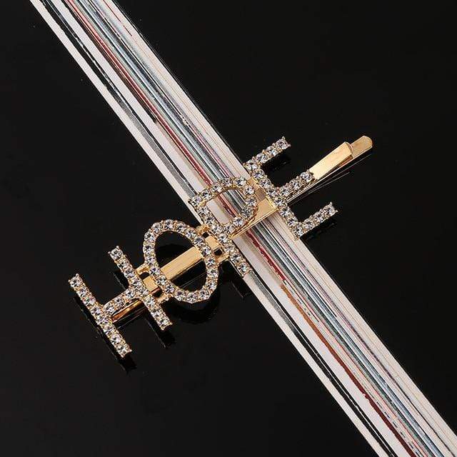 33 Style Headwear For Women Letter Hair Clip Girls Hair Accessories Fashion Charm Cute Rhinestone Gold Silver AExp
