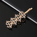 33 Style Headwear For Women Letter Hair Clip Girls Hair Accessories Fashion Charm Cute Rhinestone Gold Silver AExp