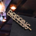 33 Style Headwear For Women Letter Hair Clip Girls Hair Accessories Fashion Charm Cute Rhinestone Gold Silver AExp