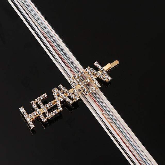 33 Style Headwear For Women Letter Hair Clip Girls Hair Accessories Fashion Charm Cute Rhinestone Gold Silver AExp