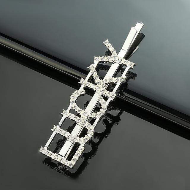 33 Style Headwear For Women Letter Hair Clip Girls Hair Accessories Fashion Charm Cute Rhinestone Gold Silver JadeMoghul Inc. 