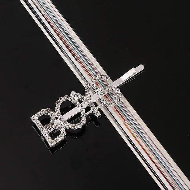 33 Style Headwear For Women Letter Hair Clip Girls Hair Accessories Fashion Charm Cute Rhinestone Gold Silver JadeMoghul Inc. 