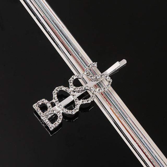 33 Style Headwear For Women Letter Hair Clip Girls Hair Accessories Fashion Charm Cute Rhinestone Gold Silver JadeMoghul Inc. 