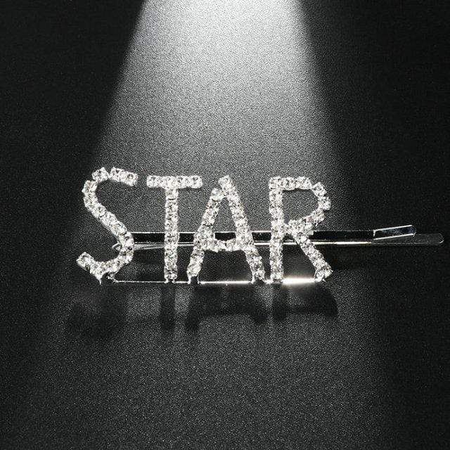 33 Style Headwear For Women Letter Hair Clip Girls Hair Accessories Fashion Charm Cute Rhinestone Gold Silver JadeMoghul Inc. 