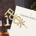33 Style Headwear For Women Letter Hair Clip Girls Hair Accessories Fashion Charm Cute Rhinestone Gold Silver JadeMoghul Inc. 