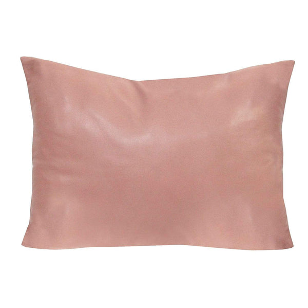 Body Pillow - Pink Faux Leather Lumbar Pillow