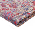 Cotton Throw Blanket - 50" x 70" Multicolored, Kantha Cotton - Throw