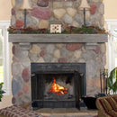 Fireplace Shelf - 60" Sophisticated Cottage Grey Distressed Pine Wood Mantel Shelf