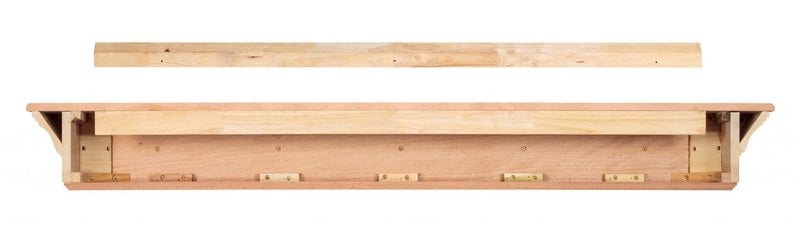 Fireplace Shelf - 60" Elegant Unfinished Wood Mantel Shelf