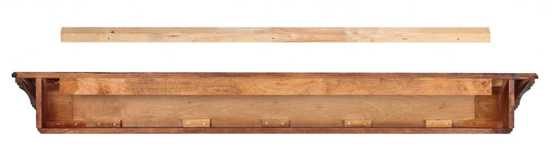 Fireplace Shelf - 60" Classic Distressed Cherry Wood Mantel Shelf