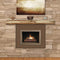 Fireplace Shelf - 48" Contemporary Natural Wood Mantel Shelf