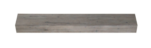 Fireplace Shelf - 60" Sophisticated Weathered Grey Wood Mantel Shelf