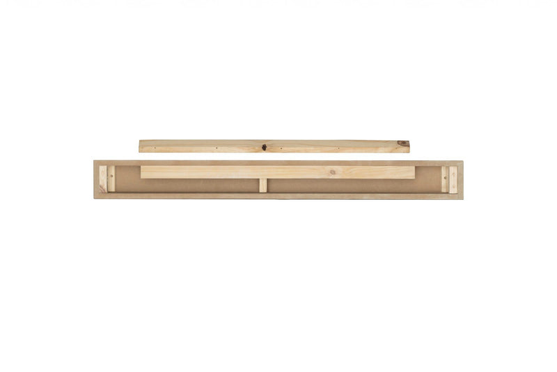 Fireplace Mantel Shelf - 60" Contemporary White MDF Mantel Shelf