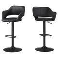Bar Stools For Sale - 21" x 22'.5" x 36" Black, Foam, Metal, Leather-Look - Barstool