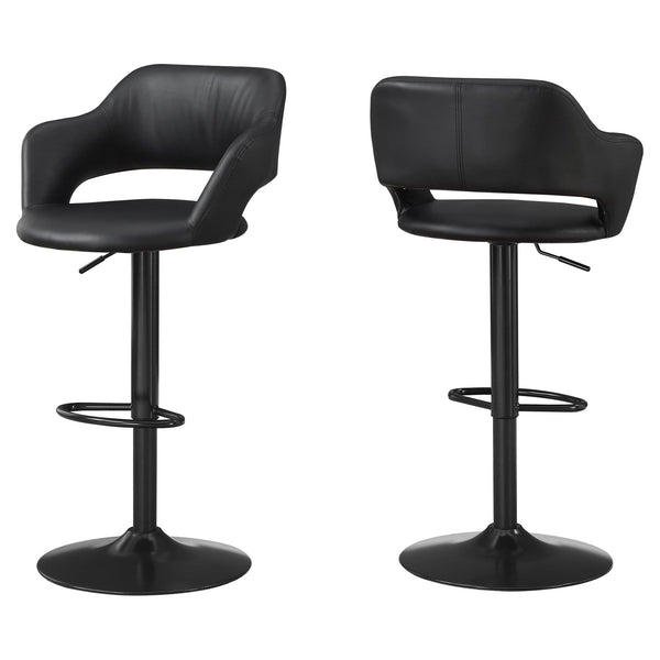 Bar Stools For Sale - 21" x 22'.5" x 36" Black, Foam, Metal, Leather-Look - Barstool