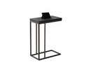 Metal Accent Table - 18'.25" x 10'.25" x 25'.25" Cappuccino, Particle Board, Metal - Accent Table