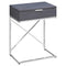 Cheap Accent Tables - 12'.75" x 18'.25" x 23'.5" Grey, Particle Board, Metal - Accent Table