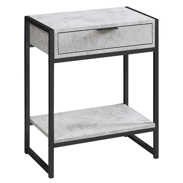 Cheap Accent Tables - 12'.75" x 19'.5" x 23'.75" Grey, Black, Particle Board, Metal - Accent Table