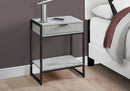 Cheap Accent Tables - 12'.75" x 19'.5" x 23'.75" Grey, Black, Particle Board, Metal - Accent Table