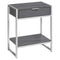 Cheap Accent Tables - 12'.75" x 19'.5" x 23'.75" Grey, Particle Board, Metal - Accent Table