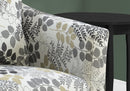 Grey Accent Chair - 33" x 29'.75" x 35" Beige, Grey, Foam, Solid Wood, Polyester Blend - Accent Chair