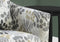 Grey Accent Chair - 33" x 29'.75" x 35" Beige, Grey, Foam, Solid Wood, Polyester Blend - Accent Chair