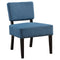 Blue Accent Chair - 27'.5" x 22'.75" x 31'.5" Blue, Foam, Solid Wood, Polyester - Accent Chair
