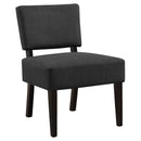 Grey Accent Chair - 27'.5" x 22'.75" x 31'.5" Dark Grey, Foam, Solid Wood, Polyester - Accent Chair