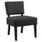 Grey Accent Chair - 27'.5" x 22'.75" x 31'.5" Dark Grey, Foam, Solid Wood, Polyester - Accent Chair