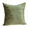 Decorative Pillow Covers - 22" x 7" x 22" Transitional Olive Solid Pillow Cover With Poly Insert