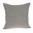 Decorative Pillow Covers - 22" x 7" x 22" Transitional Gray Solid Pillow Cover With Poly Insert