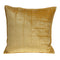 Decorative Pillow Covers - 20" x 7" x 20" Transitional Yellow Solid Quilted Pillow Cover With Poly Insert