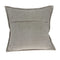 Decorative Pillow Covers - 20" x 7" x 20" Transitional Gray Solid Quilted Pillow Cover With Poly Insert