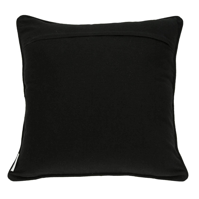 Black Throw Pillows - 20" x 7" x 20" Transitional Black and White Pillow Cover With Poly Insert