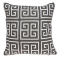 20x20 Pillow Covers - 20" x 7" x 20" Cool Transitional Gray and White Pillow Cover With Poly Insert