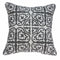 20x20 Pillow Covers - 20" x 7" x 20" Traditional Gray and White Cotton Pillow Cover With Poly Insert
