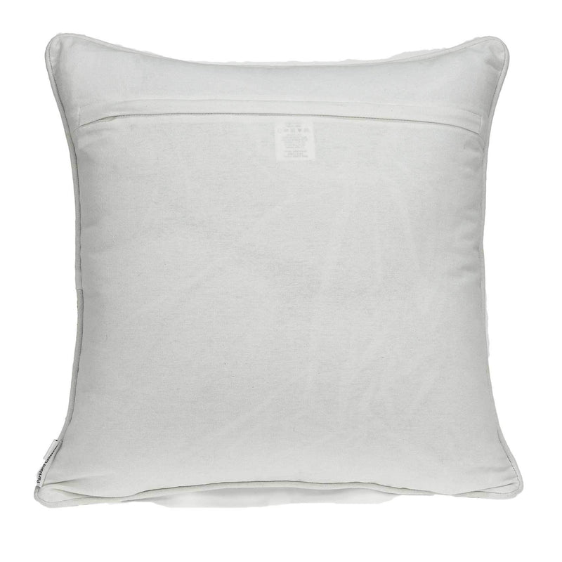20x20 Pillow Covers - 20" x 7" x 20" Traditional Gray and White Cotton Pillow Cover With Poly Insert